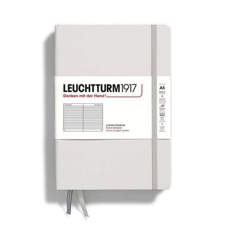 Тефтер Leuchtturm1917 - Light Grey, A5, твърди корици, на редове, 367248