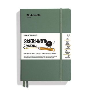 Тефтер Leuchtturm1917 Sketchnote Olive, A5, твърди корици, 366212