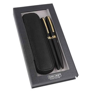 Комплект писалка и химикалка Online - Eleganza Black GT, 34598