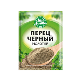 Приправа Miss Aroma Перец Черный Молотый 50 Г Пак.-4607015770841