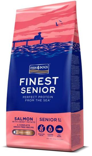 Fish4dogs senior salmon small kibble 1.5kg