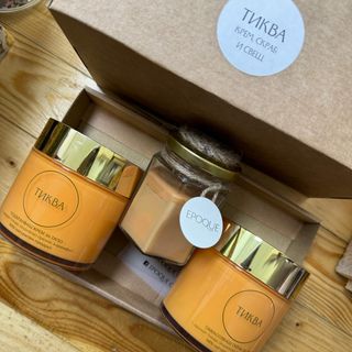 Спа ритуал Тиква - крем за тяло, скраб за тяло и средна свещ