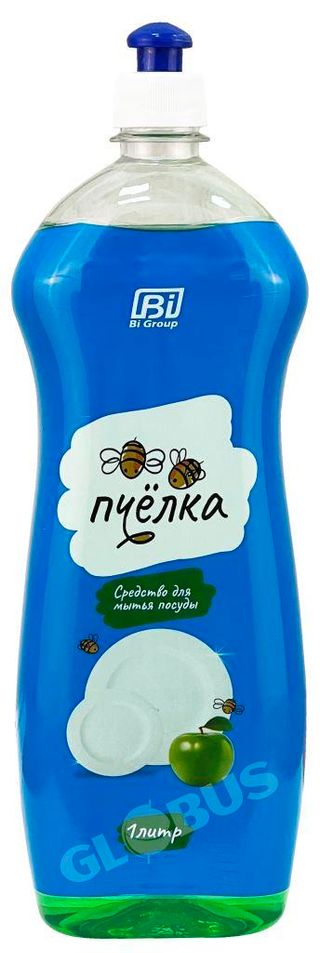 Средство д/мытья посуды Пчелка яблоко 1л