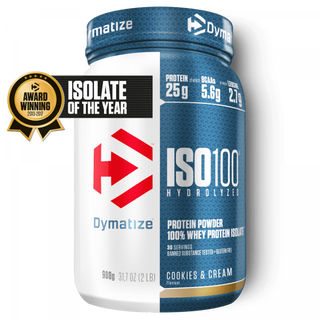 DYMATIZE ISO 100 900g бисквити и крем