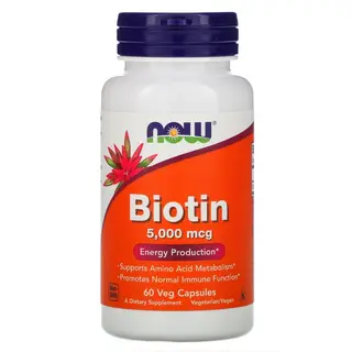 NOW Biotin 5000 mcg 60 caps