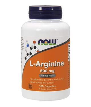 NOW L-Arginine 500мг. 100 капсули