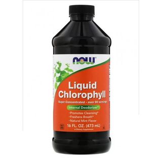 NOW LIQUID CHLOROPHYLL & MINT 473 ML