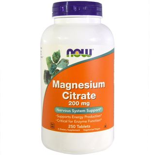 NOW Magnesium Citrate 200mg. / 250 tabs