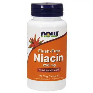 NOW Niacin Flush-Free 250 мг. 90 капсули