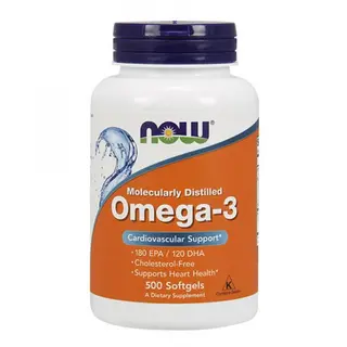 NOW Omega 3 Fish Oil 1000 mg. / 500 Softgels