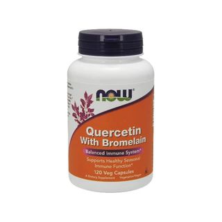 NOW Quercetin + Bromelain 120 VCaps.
