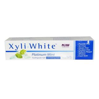 NOW Xyliwhite Platinum Mint Toothpaste Gel with Baking Soda 181g