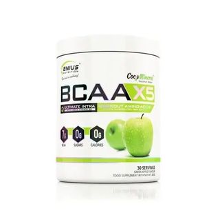 GENIUS NUTRITION BCAA-X5 (360g), 30serv зелена ябълка