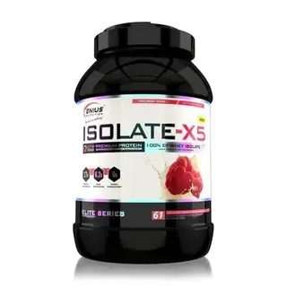 GENIUS NUTRITION ISOLATE-X5 (2000g), 61 serv white choco raspberry