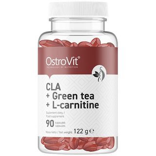 OstroVit CLA + Green Tea + L-Carnitine [90 Гел капсули, 90 Дози]