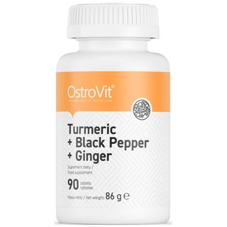 OstroVit Turmeric + Black Pepper + Ginger [90 Таблетки, 90 Дози]