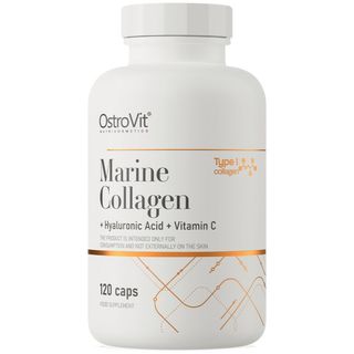 OstroVit Marine Collagen / + Hyaluronic Acid and Vitamin C [120 капсули, 30 Дози]