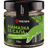 Намазка М'ясторія із сала з печеним часником та кропом 170 г