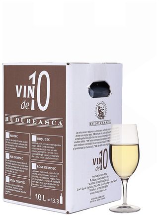 Budureasca BIB Sauvignon Blanc Demisec 10 L