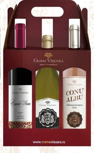 Cuvee Ioan, Chardonnay Conu, Cabernet Sauvignon Roze+Cutie Cadou