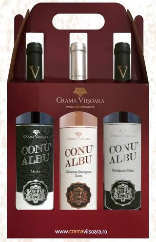 Conu Albu Merlot, Cabernet Sauvignon Roze, Sauvignon Blanc+Cutie Cadou