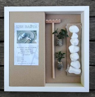 Zen bašta 28x28 - bela