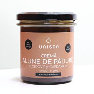 Cremă de alune de pădure cu roșcove și cardamon fără zahăr 300g