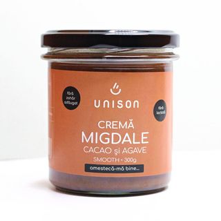 Crema de migdale cu cacao fara zahar 300g