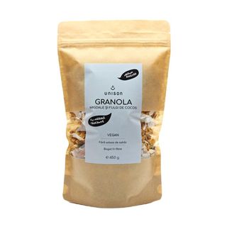 Granola cu migdale si fulgi de cocos fara zahar 450g