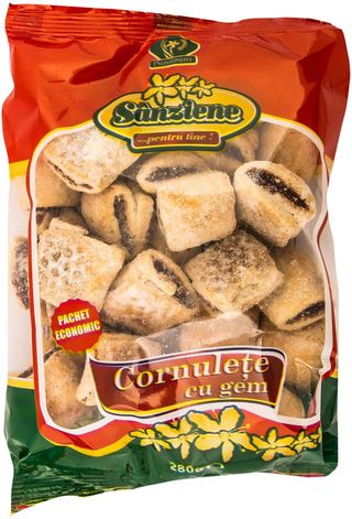 Cornulete cu gem 280gr sanziene