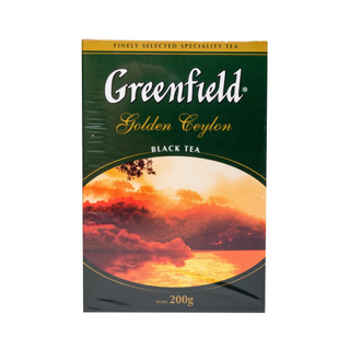 Té Greenfield Golden Ceylon Black leafy 200g en caja