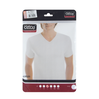 ASTAS majica muška V izrez XL bijela