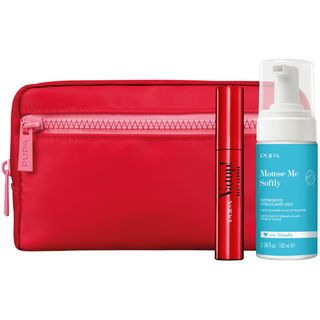 PUPA MAKE UP set 25 maskara vamp sexy + face cleaner + neseser