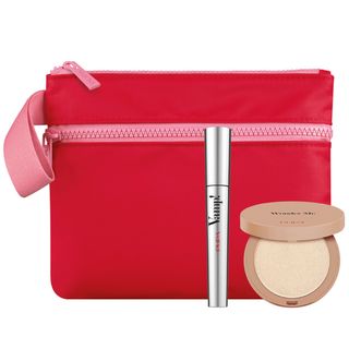 PUPA MAKE UP set 25 maskara vamp + highlighter + neseser