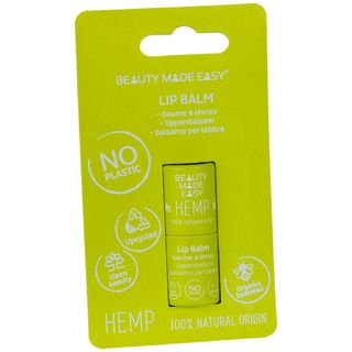 BEAUTY MADE EASY lip balm organic beeswax hemp 5.5 GR