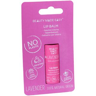 BEAUTY MADE EASY lip balm organic beeswax lavander 5.5 GR