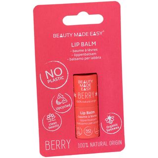 BEAUTY MADE EASY lip balm organic beeswax berry 5.5 GR