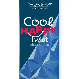 BENJAMISSIMO organic èokolada happy blue spirulina 60 GR