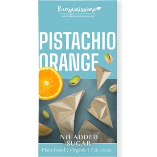 BENJAMISSIMO organic èokolada no added sugar pistachio orange 60 GR