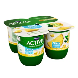 Activia 0% Piña 4x120g