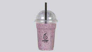 Smoothie banana, borovnica, kokosovo mleko,kokos listići,badem,vanila