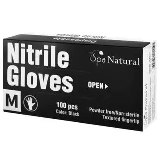 34978 CRNE M Nitrilne rukavice SPA NATURAL 100/1