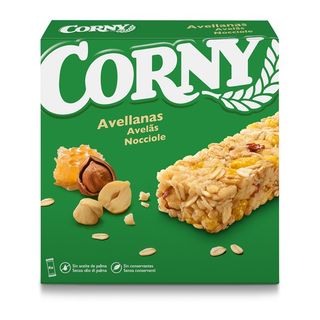 Barritas de Cereales con Chocolate con Leche Corny 6 Udsx 25 G.