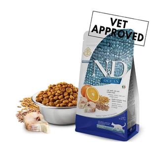 Hrana 100% naturala Pisici N&D OCEAN Adult – Cod, si Portocale vrac 1kg