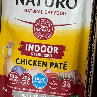 New Plic Naturo Sterilizat Grainfree Chicken 85g