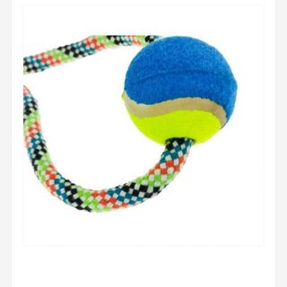 Jucarie frânghie  Cu Minge De Tenis-diverse culori