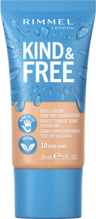 Rimmel fond de ten kind&free 010 rose ivory