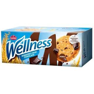 Wellness intergralni keks sa komadićima čokolade 210g