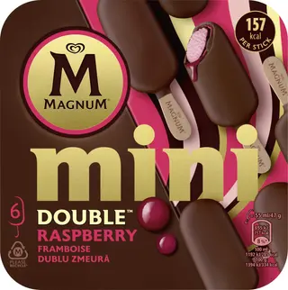 Magnum Mini Dublu Zmeura 6x55ml