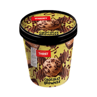 Thiriet pot de glace chocolat brownie 500ml